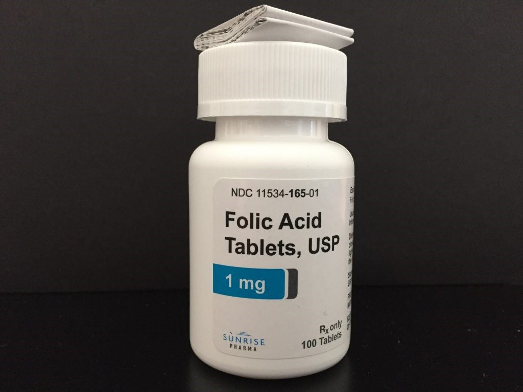 FOLIC ACID 1 MG TABLET 100 TABLETS