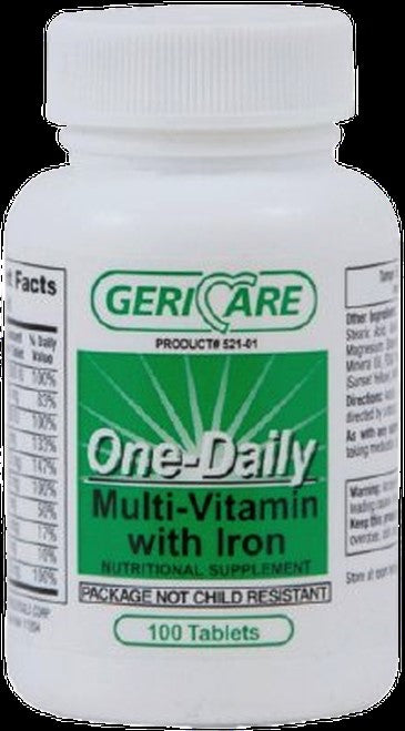 One-Daily Multi-Vitamin with Iron 100 tablets