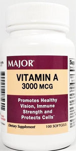 Vitamin A 3000 mcg Adult Softgels 100 Softgels