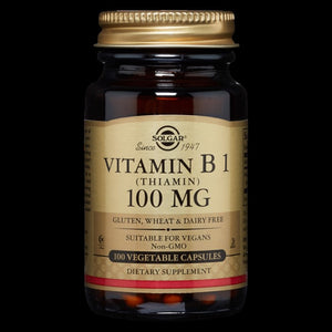 Vitamin B1 Thiamin 100mg Adult Vegicaps 100 Vegetable capsules