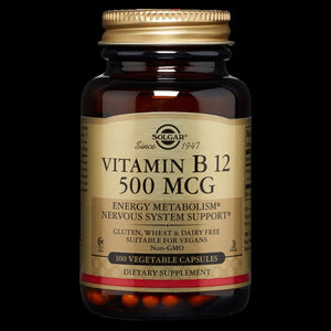 Vitamin B12 500 mcg 100 Vegetable capsules