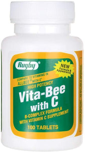 HIGH POTENCY VITA-BEE WITH C, B-COMPLEX FORMULA WITH VITAMIN C TABLETS 100 TABLETS