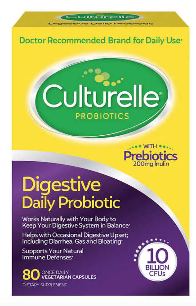 Culturelle Digestive Health Probiotics 80 Once Daily Vegetarian (80 Capsules)