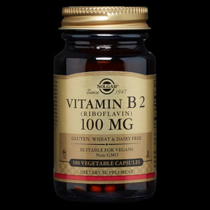 VITAMIN B2 (RIBOFLAVIN) 100MG 100 VEGETABLE CAPSULES